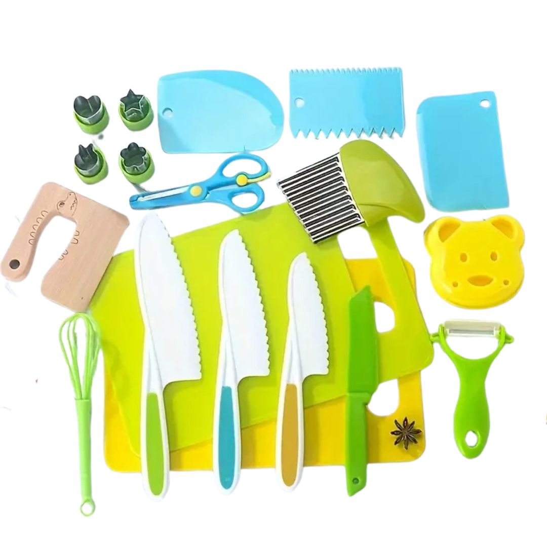 MINICHEF SET ™ - CUCHILLOS PARA NIÑOS MONTESSORI