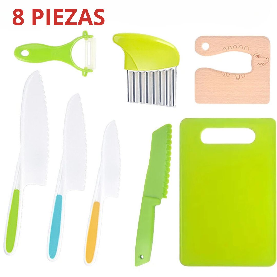 MINICHEF SET ™ - CUCHILLOS PARA NIÑOS MONTESSORI