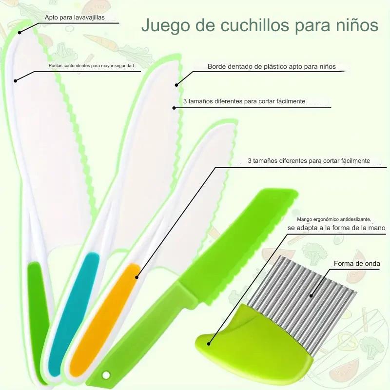 MINICHEF SET ™ - CUCHILLOS PARA NIÑOS MONTESSORI