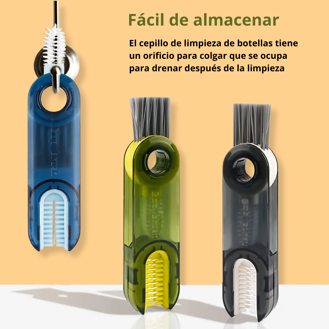 MINI CEPILLO PARA BOTELLAS 3 EN 1  🥤 |  OFERTA FLASH ⚡