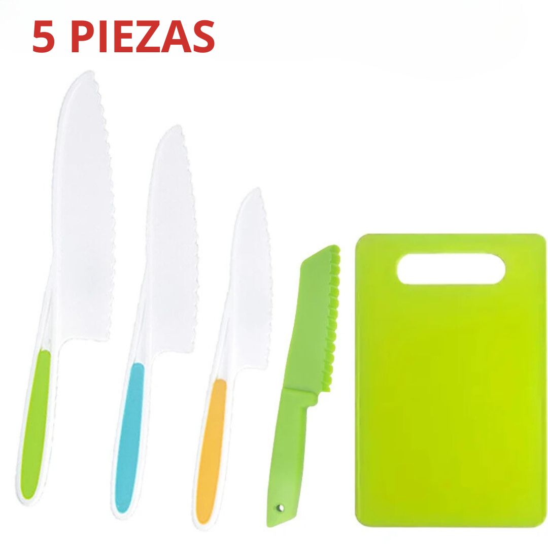 MINICHEF SET ™ - CUCHILLOS PARA NIÑOS MONTESSORI