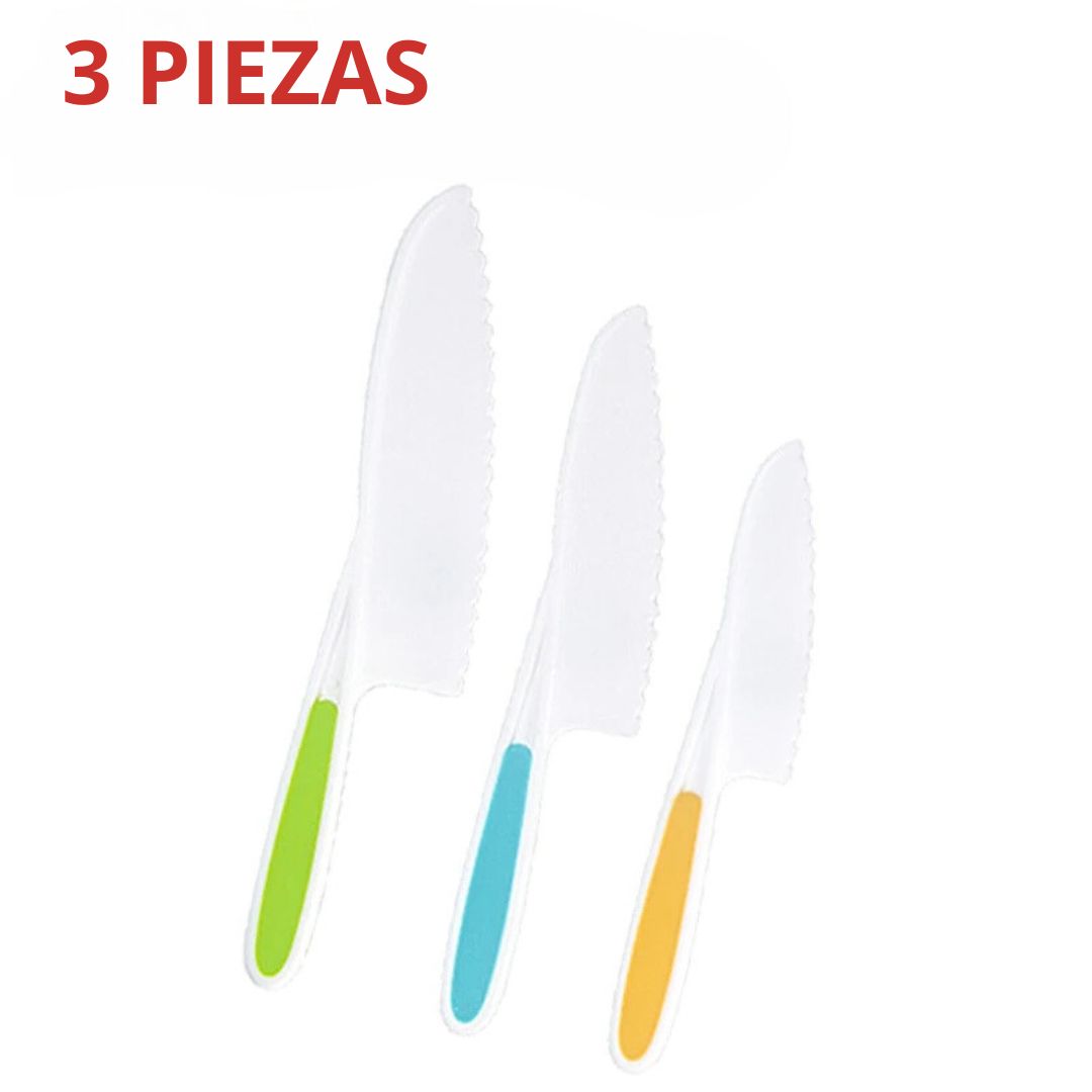 MINICHEF SET ™ - CUCHILLOS PARA NIÑOS MONTESSORI